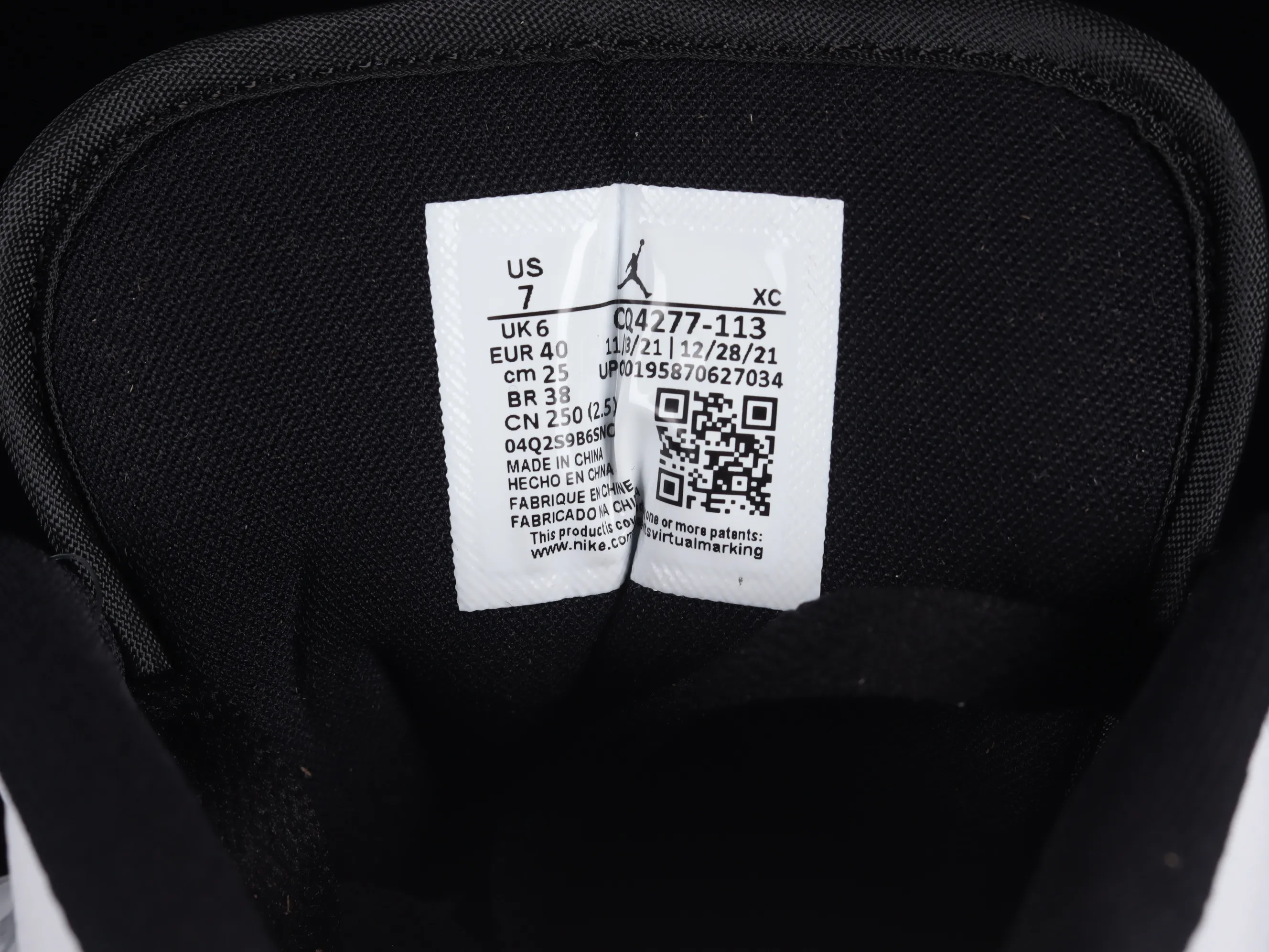 All categories Air Jordan Jordan series basketball shoes Air Jordan 1 Low Air Jordan 1 Low AJ1 Joe 1 new black and white panda low-top cultural sneakers CQ4277-113